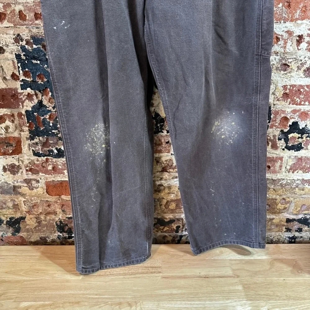Carhartt B11 DKB Brown Washed Duck Canvas Carpenter Workwear Pants Mens 38x30